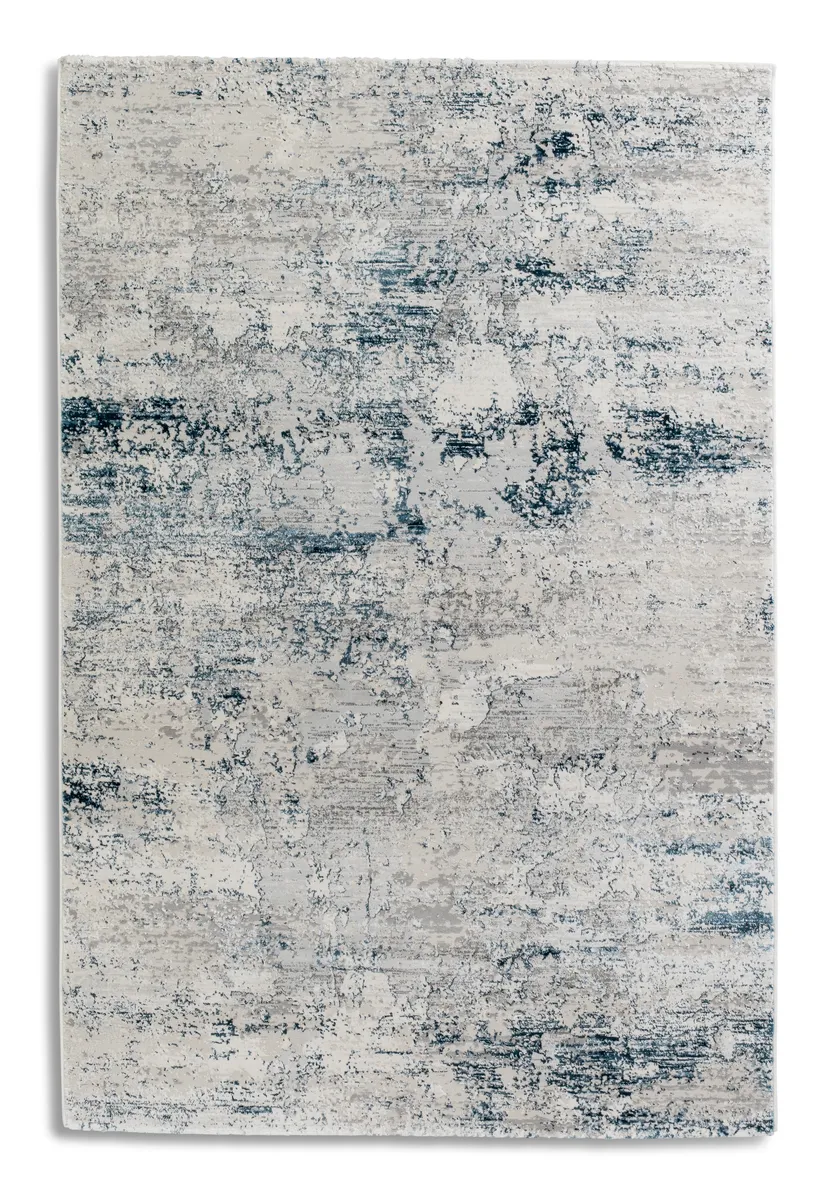 Teppich - BL ca. 133x190 cm - Blau/Creme Vintage
