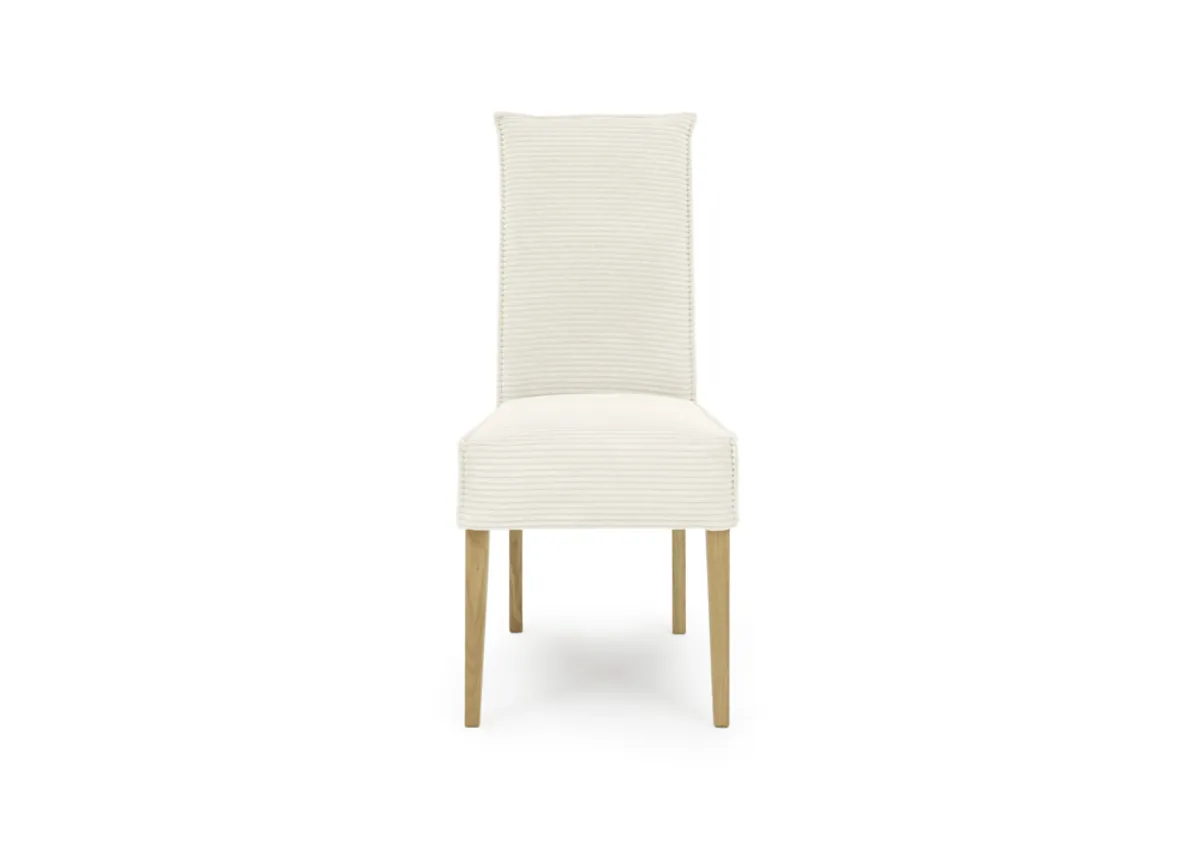 Stuhl SITTING TOGETHER_K- Stoff, Creme, Eiche Natur