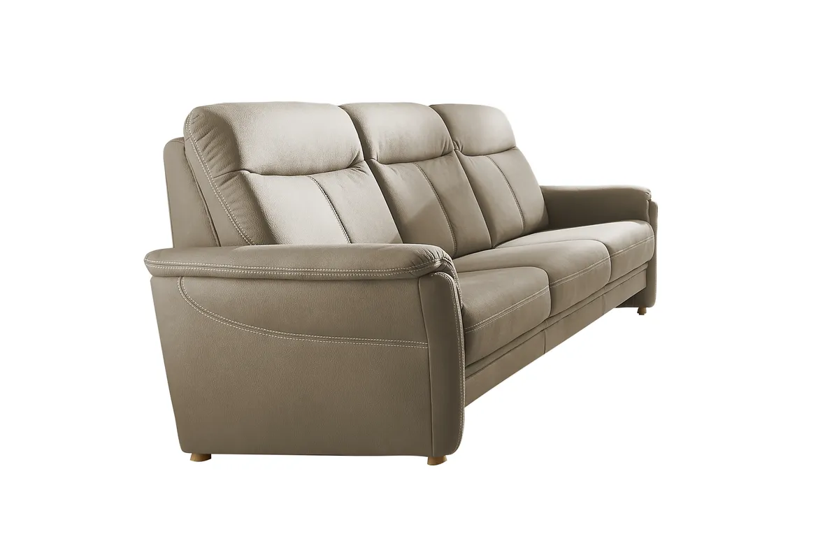 Sofa EM Isel - 3-Sitzer, Stoff, Grau