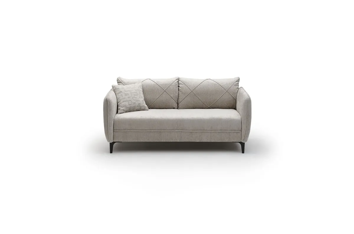 Sofa JERINA - 2,5-Sitzer, Stoff, Beige