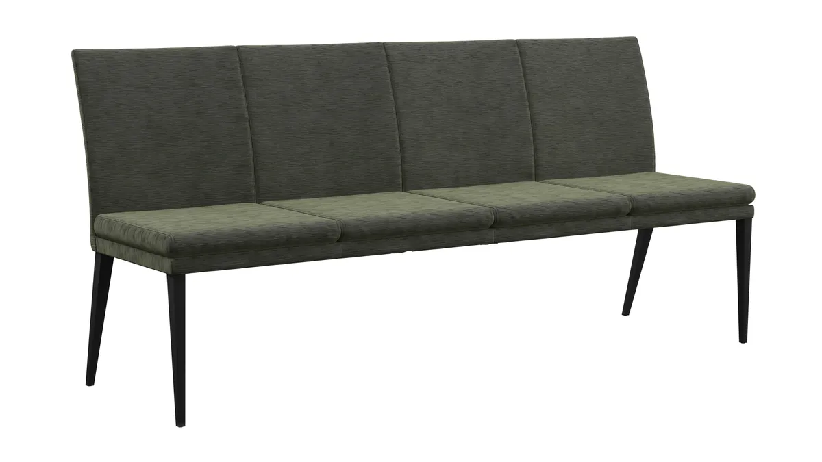 Polsterbank Salamanca Classic - Breite ca. 200 cm, Stoff, Eukalyptus