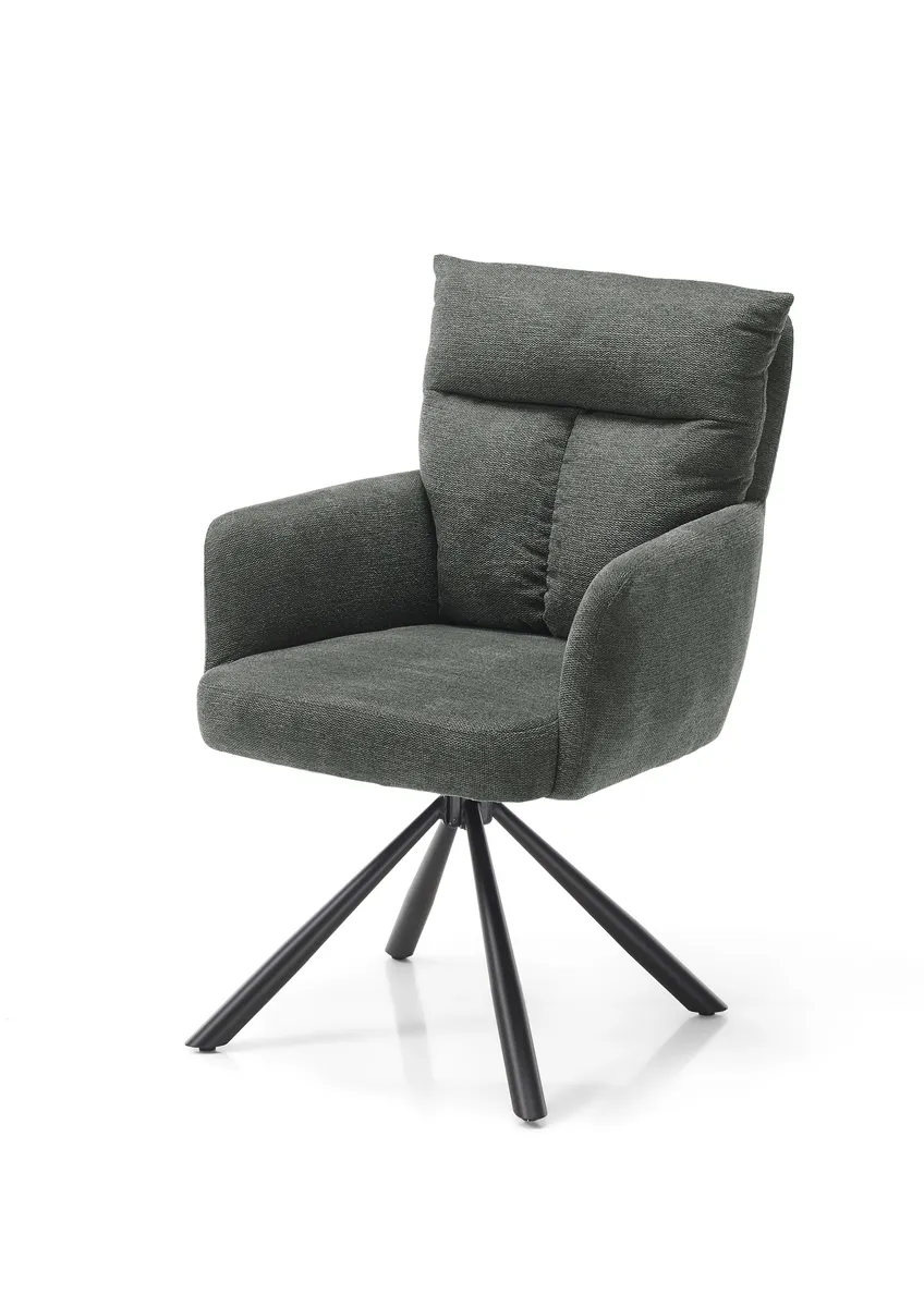 Armlehnstuhl - drehbar, Microfaser, Grau