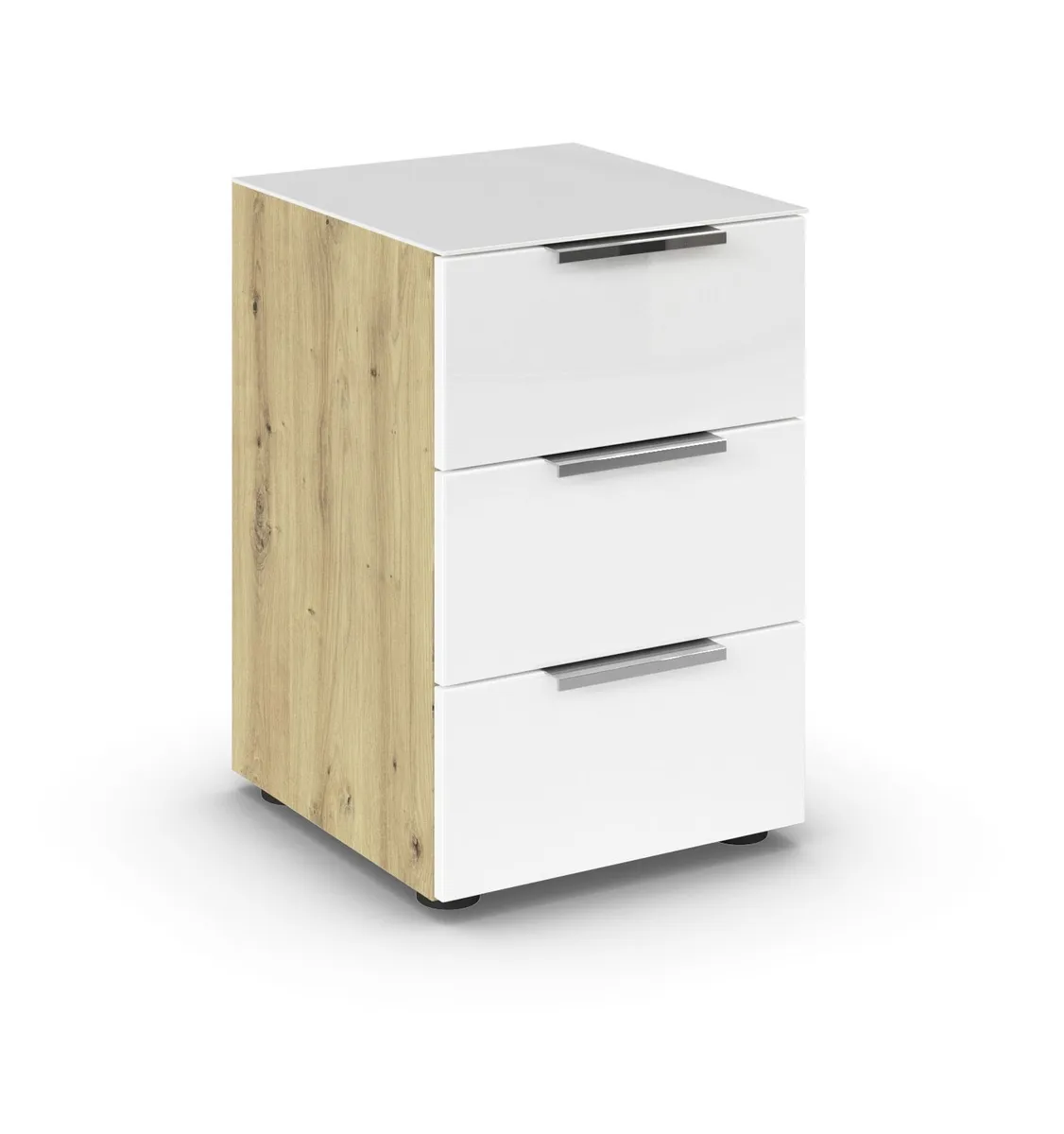 Nako RIPP- Eiche Dekor, Glas, Weiß