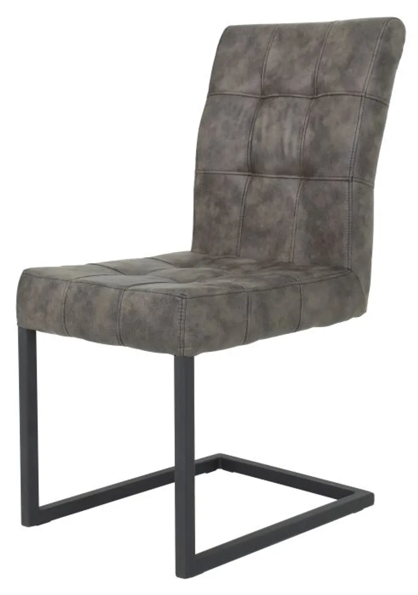 Freischwinger - Stoff, Braun