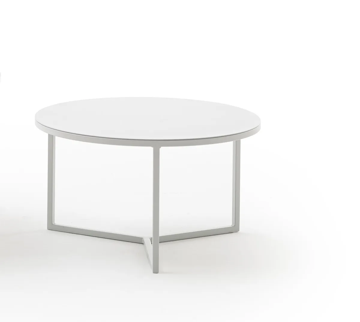 Couchtisch Joan 6 - LBH ca. 58x58x33 cm, Metall, Kreidefarben
