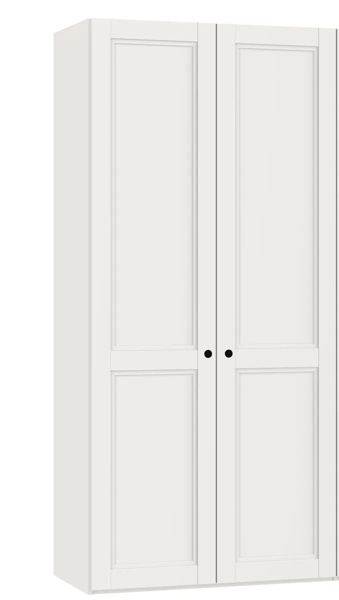Drehtürenschrank JOIN IT- B ca. 101 cm., Cremeweiss, Weiss