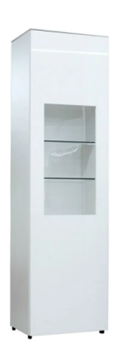 Vitrine - inkl.LED-Beleuchtung, Weiß