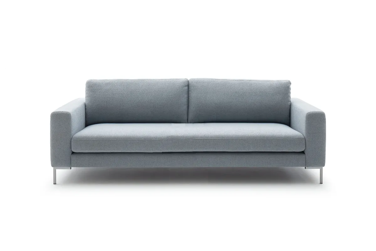 Sofa Solano - 2,5-Sitzer, Stoff, Hellblau