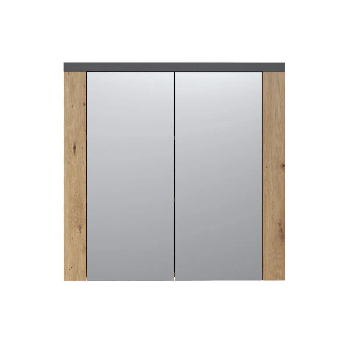 Spiegelschrank - B ca. 79 cm, Eiche Dekor, Spiegel