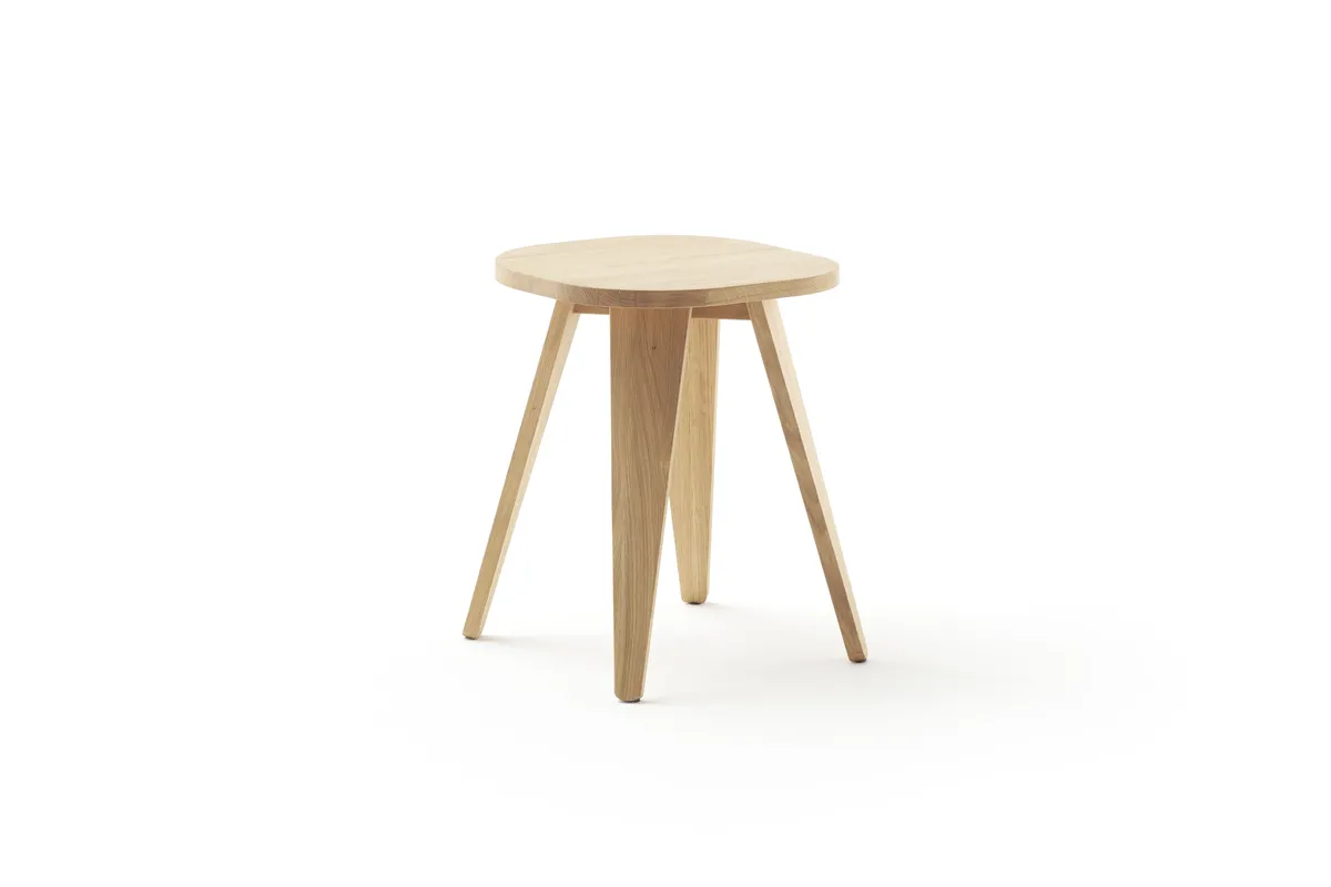 Hocker Signe - BHT ca. 40x50x40 cm, Asteiche massiv, Geölt