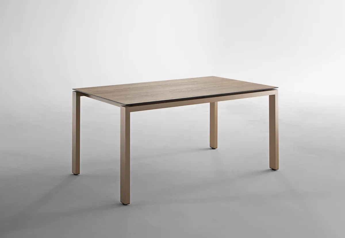 Gartentisch Tendri - LB ca. 160x95 cm, HPL, Holzoptik