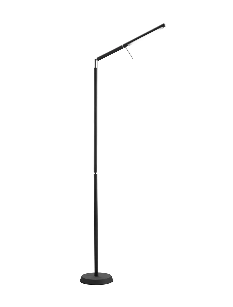 LED-Stehleuchte - BH ca. 18x162 cm, Schwarz matt