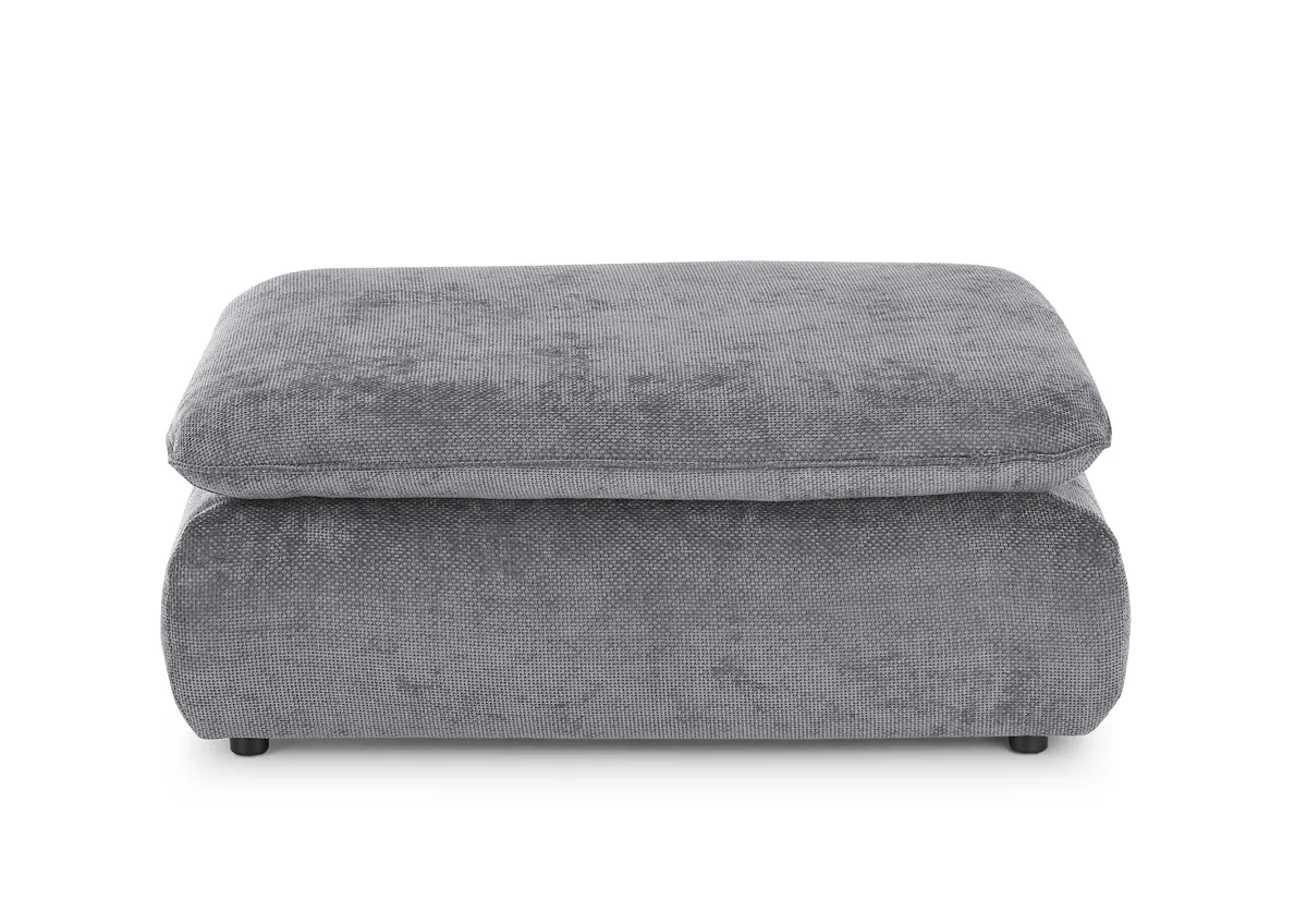 Hocker - Stoff, Grau