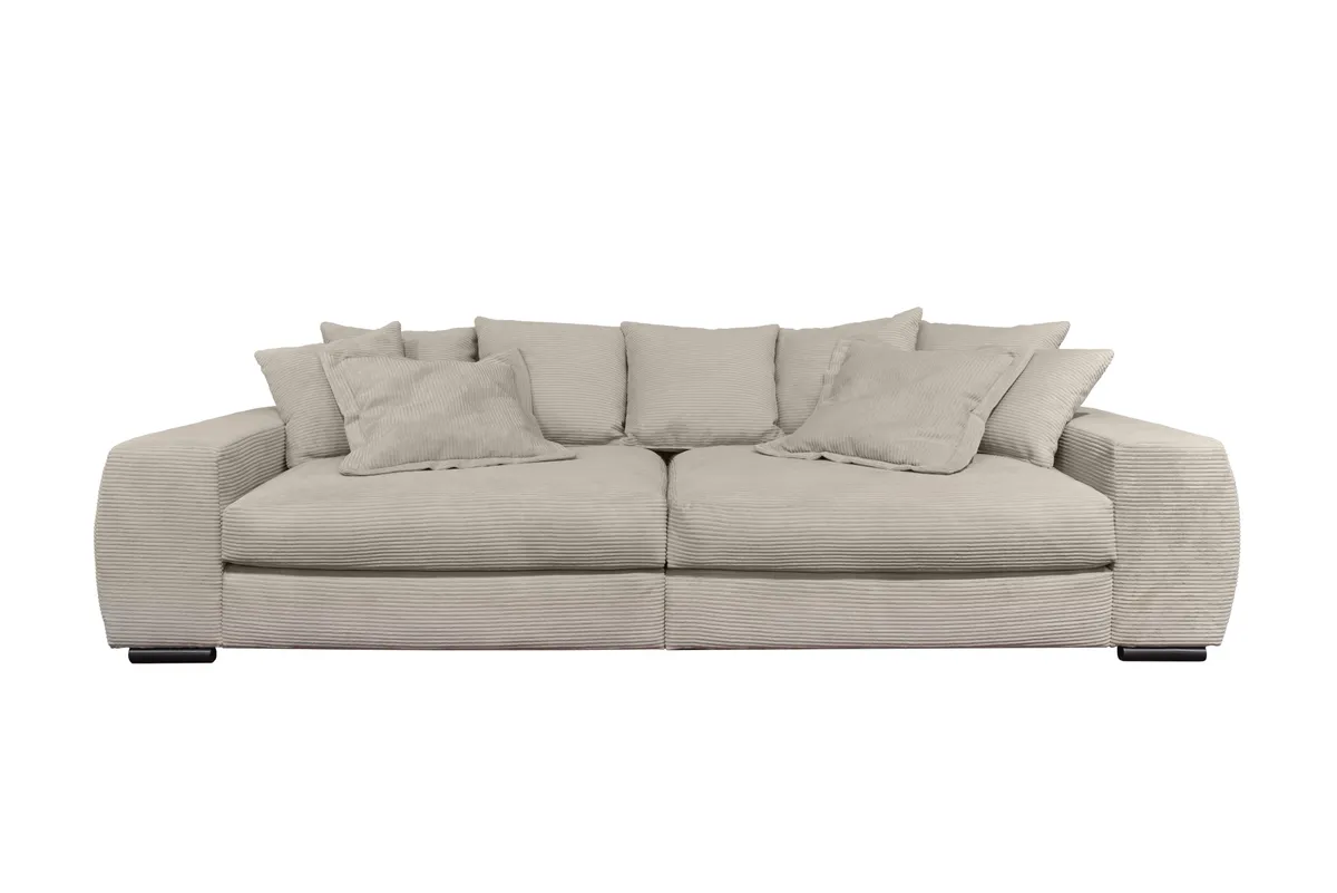 Big Sofa - Cord, Silbergrau