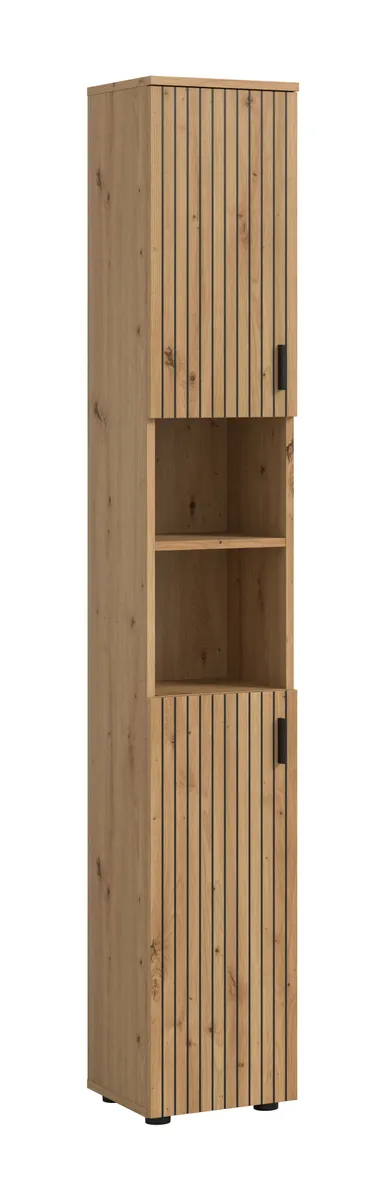 Hochschrank - B ca. 30 cm, Artisan Eiche Nachbildung