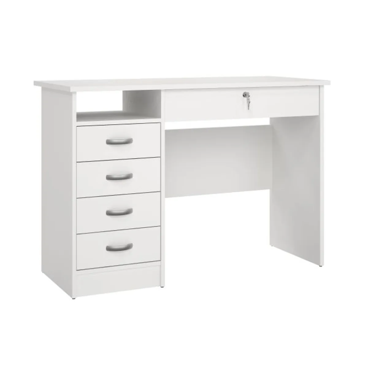 Schreibtisch - LB ca. 110x49 cm, Weiß