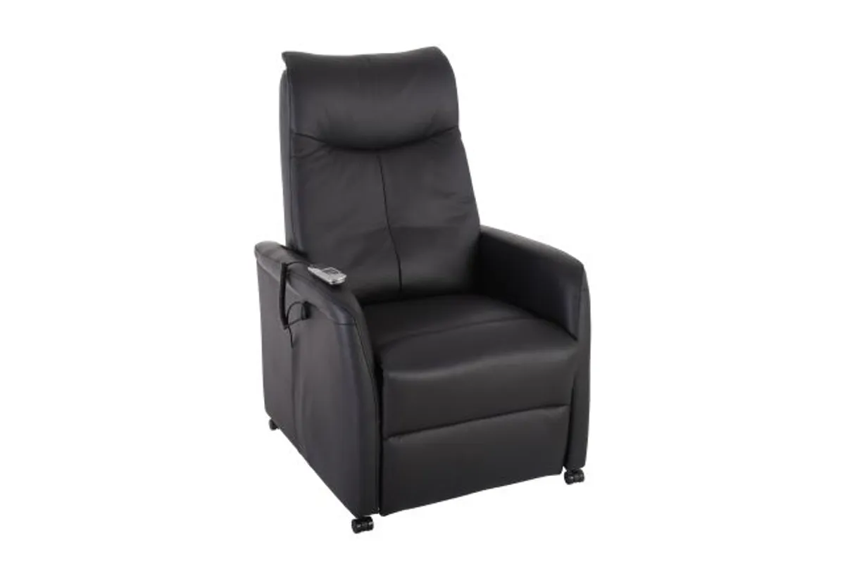 TV-Sessel MITCH - Relaxfunktion, Kunstleder, Schwarz