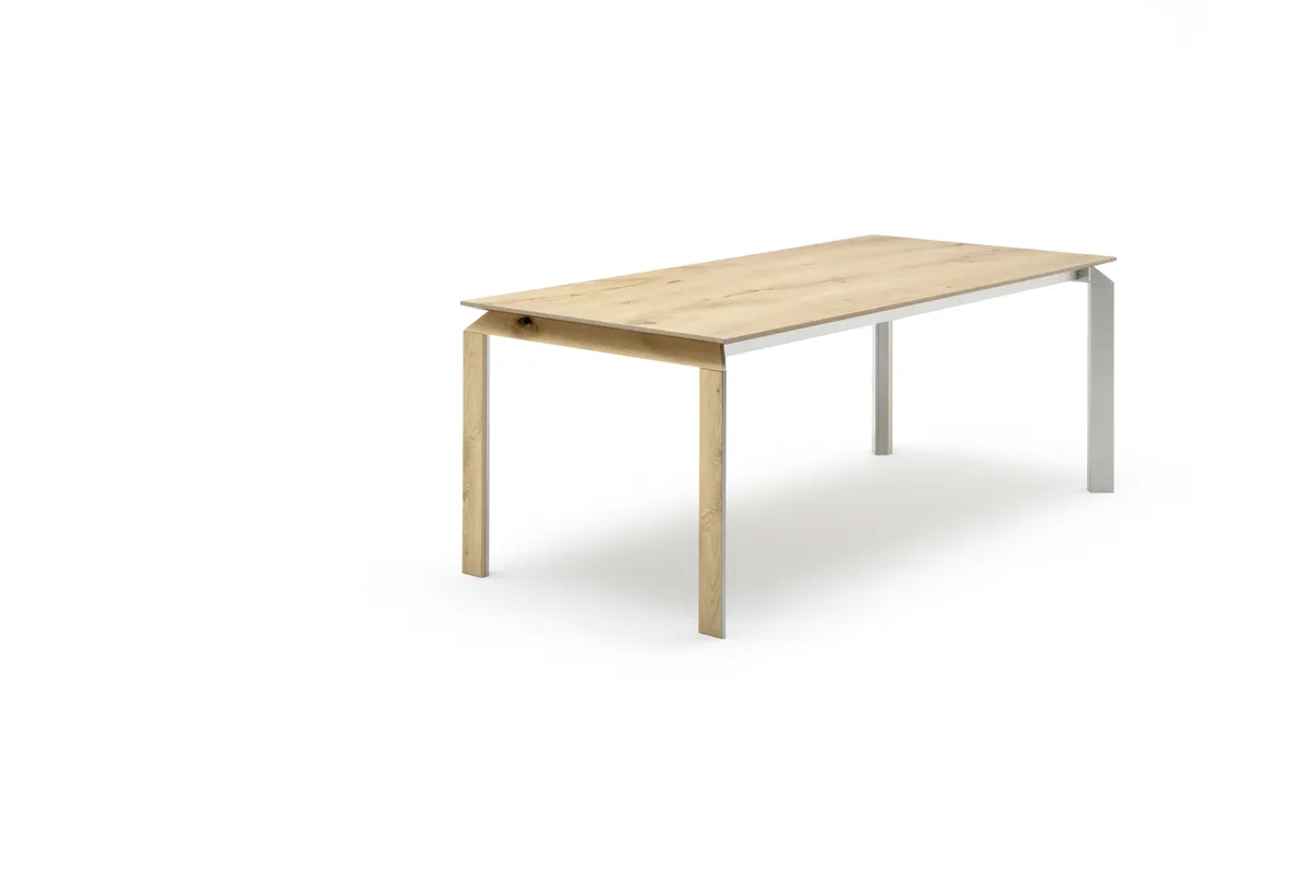 Esstisch - LB ca. 180x95 cm, Balkeneiche Furnier