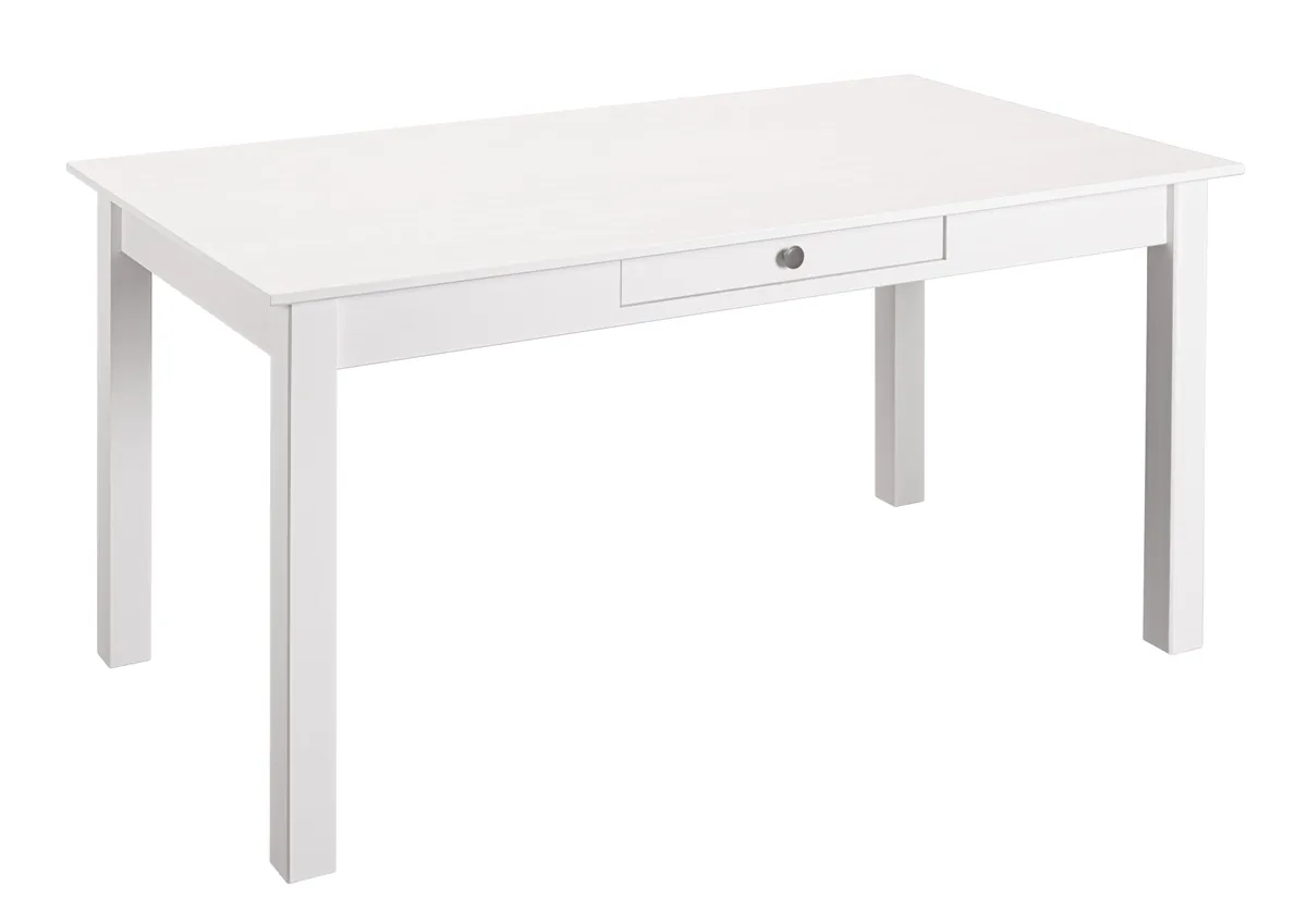 Esstisch - LB ca. 145x80 cm, Weiß