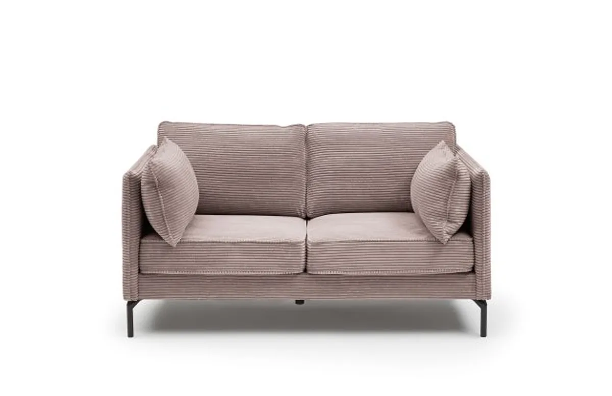 Sofa - 2-Sitzer, Stoff, Rosa