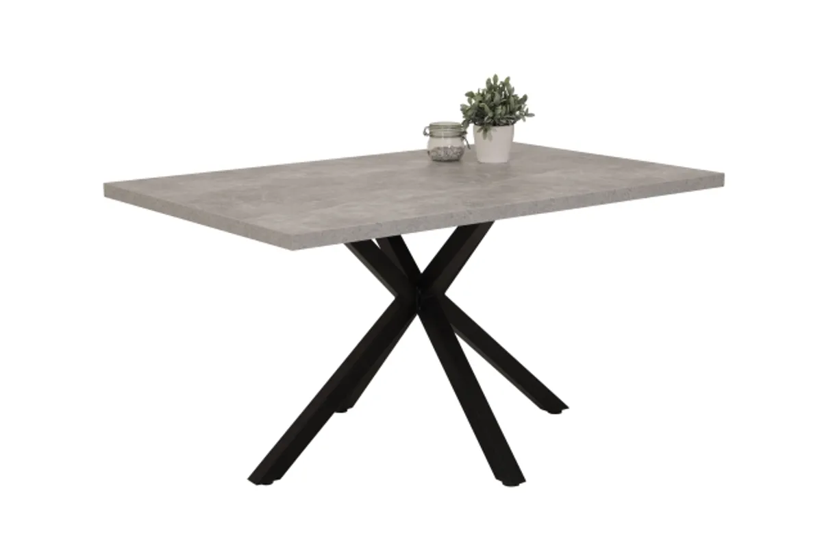 Esstisch - LB ca. 140x90 cm, Betonoptik