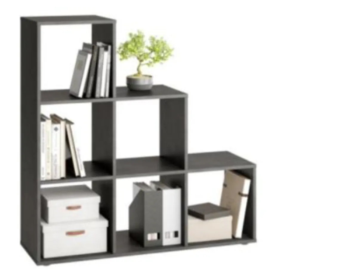 Regal- Regal- B ca. 104 cm, Grau