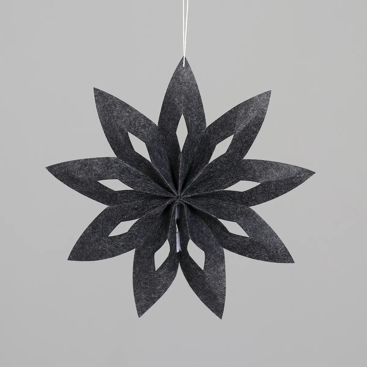 Stern-Hänger - D ca. 32 cm, Dunkelgrau