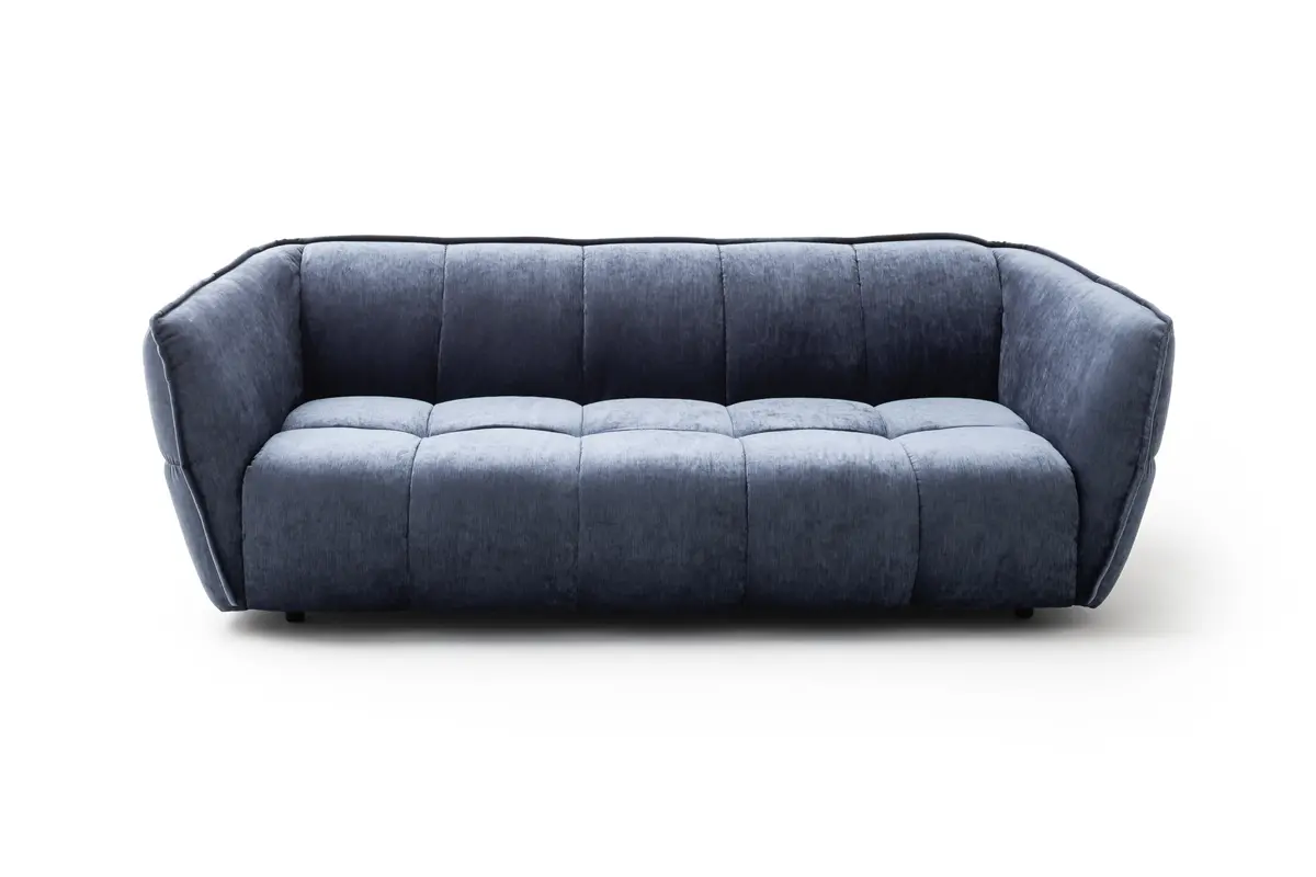 Sofa Hedda - 3-Sitzer, Stoff, Dunkelblau