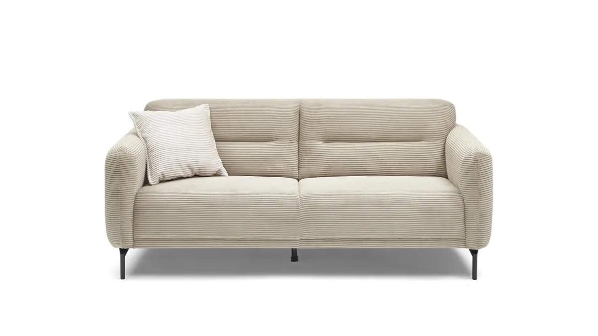 Sofa - 2-Sitzer, Stoff, Beige
