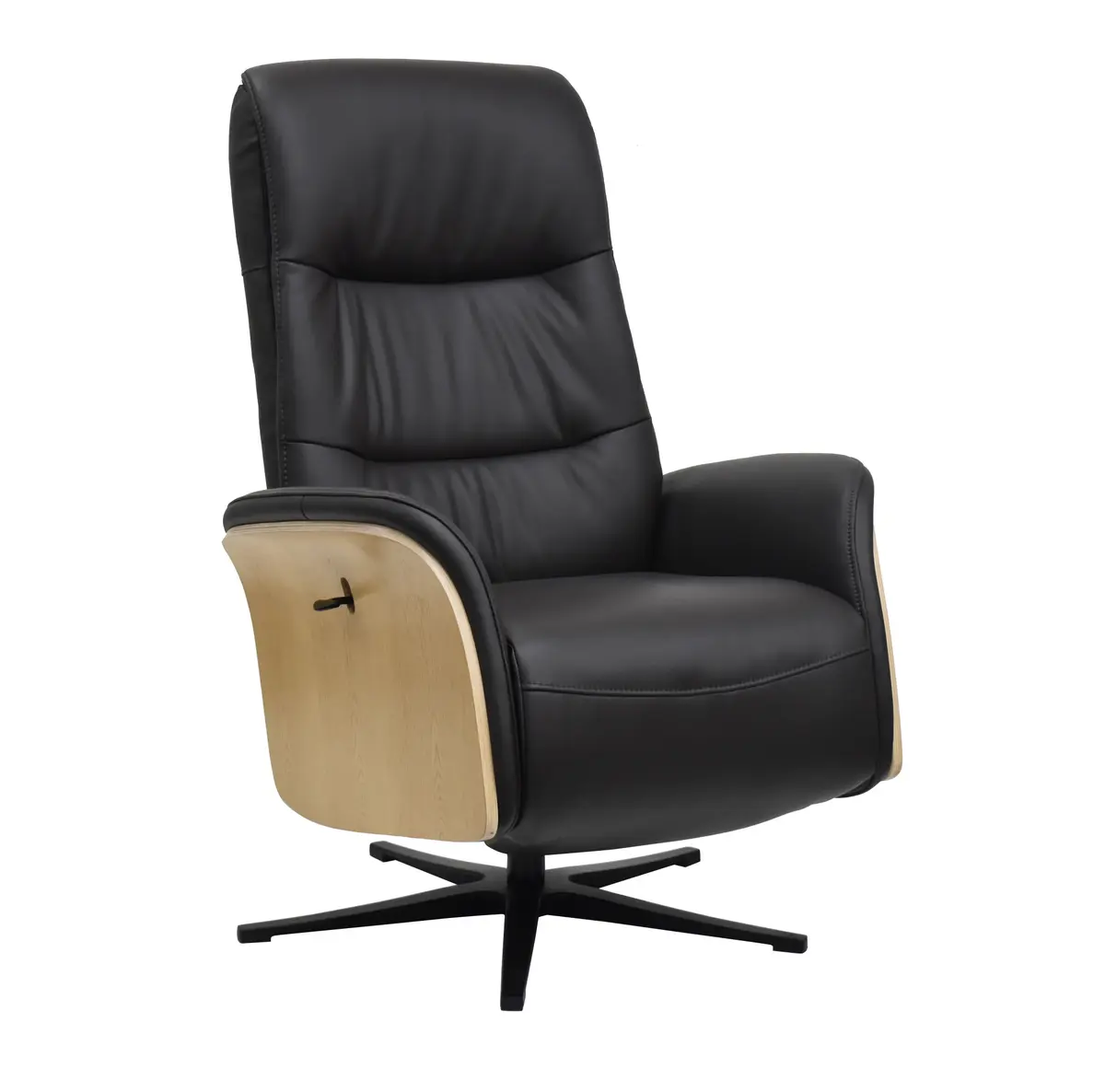 TV-Sessel MARCES - drehbar, Relaxfunktion, Kopfteilverstellung, Leder, Schoko