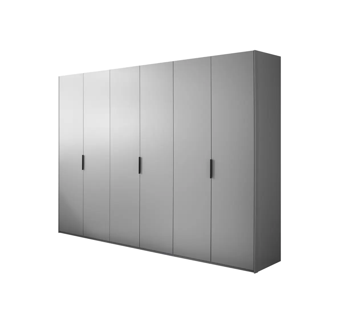 Drehtürenschrank EM Lascala 6-türig - B. ca. 300 cm, seidengrau