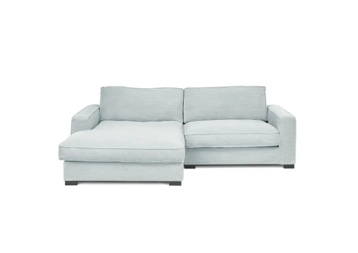 Ecksofa - Ecke links, 2-Sitzer, Stoff, Mint