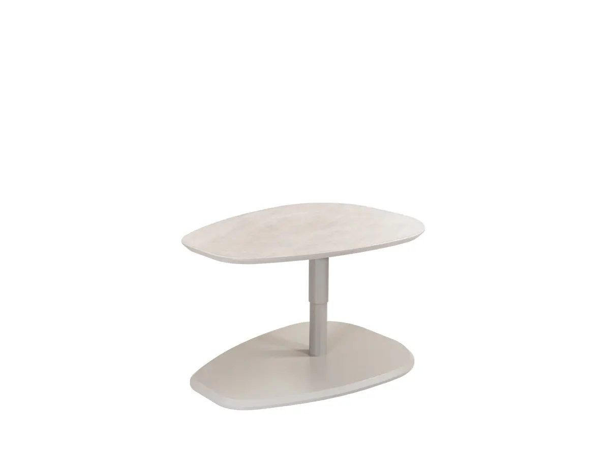 Couchtisch - höhenverstellbar, LBH ca. 80x60x47-65 cm, Steingrau