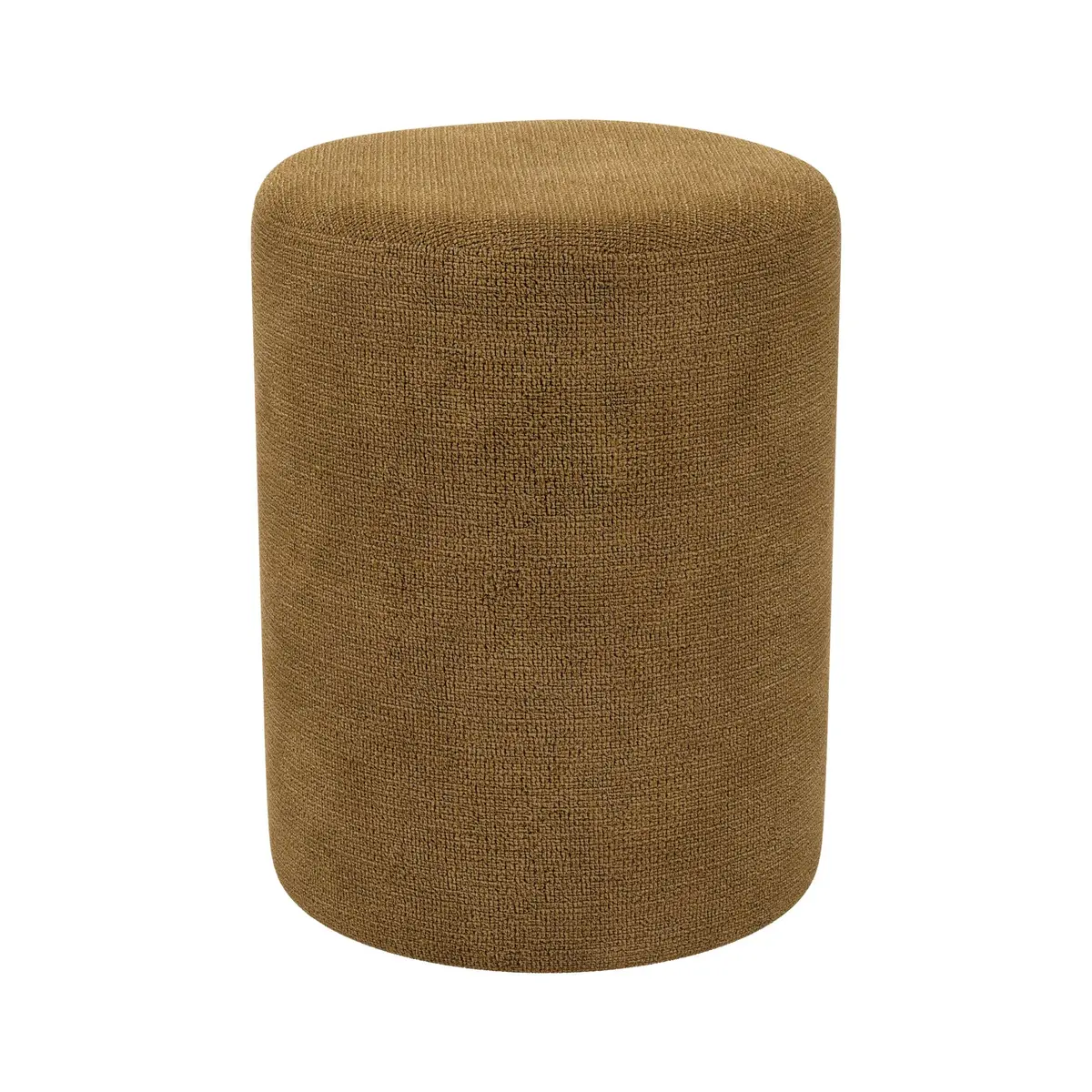 Hocker - D. ca. 30 cm, Stoff, Senfgelb 