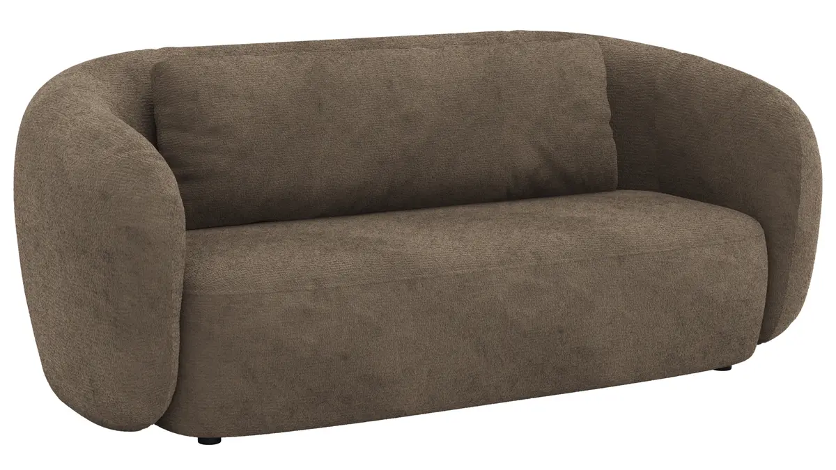 Sofa Karasu - 3-Sitzer, Stoff, Taupe
