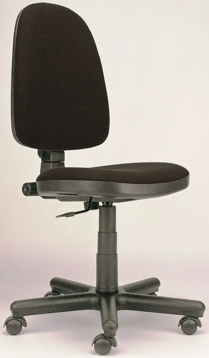 Drehstuhl - ohne Armlehnen, Stoff, schwarz