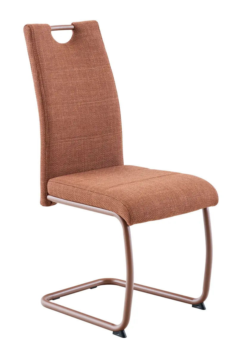 Freischwinger - Stoff, Kupfer