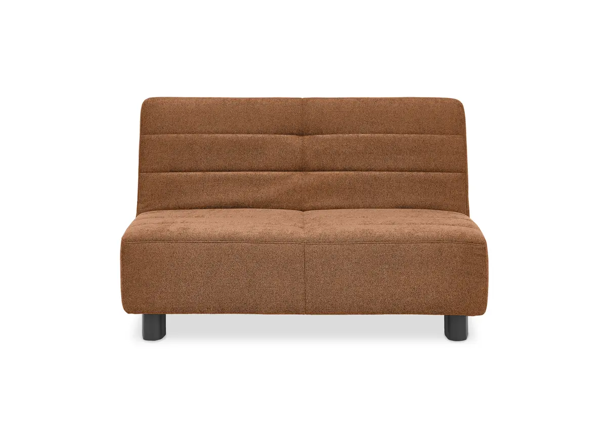 Faltsofa Easy - 2-Sitzer ohne Armlehne, ca. 140 cm inkl. Schlaffunktion, Stoff, Rot
