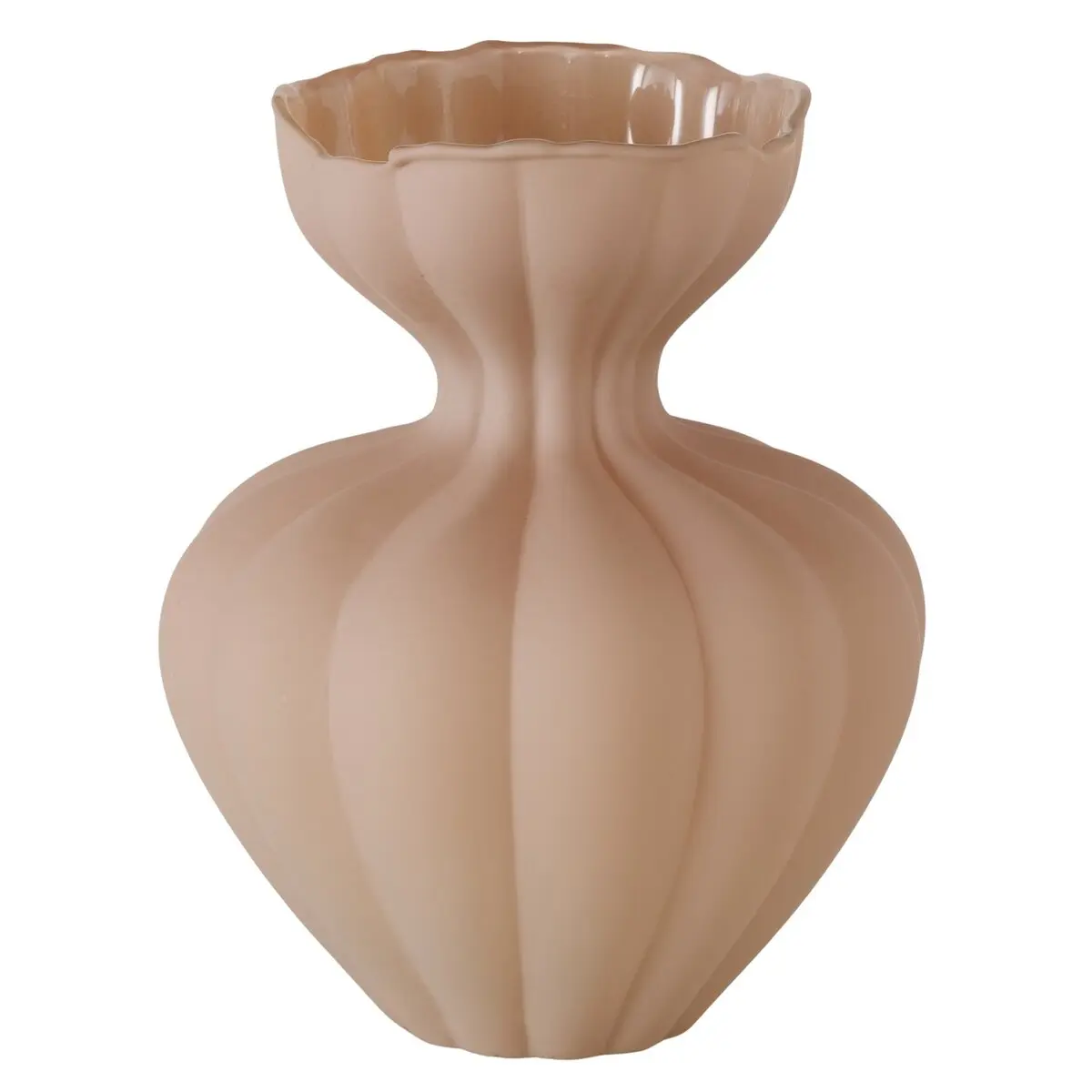 Deko-Vase - Braun, LBH 15x15x19 cm
