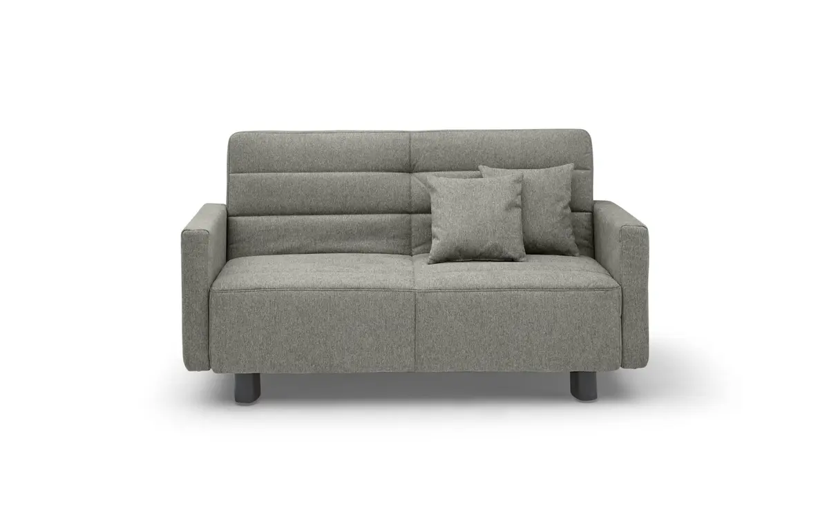 Funktionssofa EASY Optik D - 2-Sitzer, 140 cm inkl. Schlaffunktion, Stoff, Grün