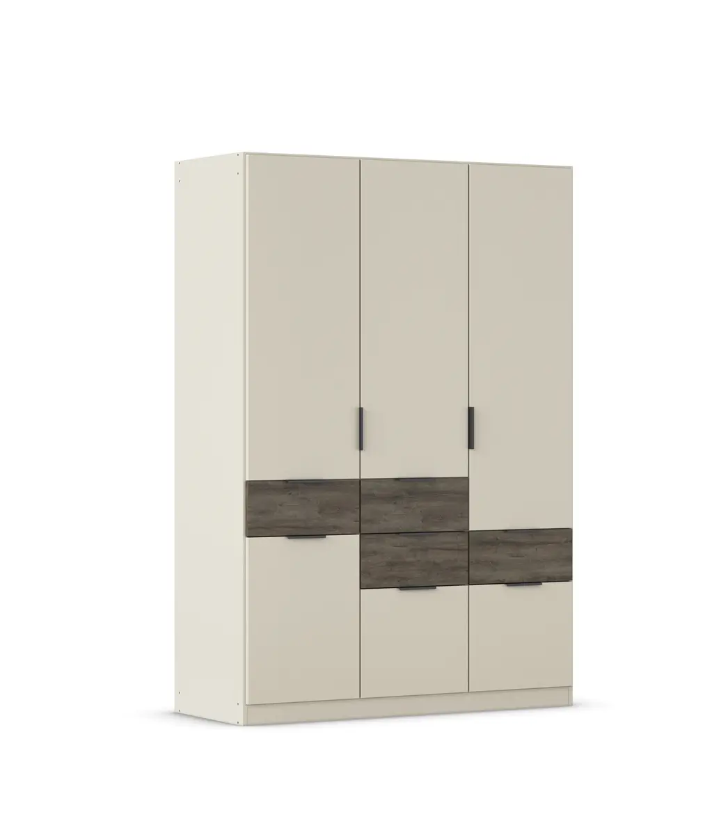 Drehtürenschrank RAAS- B ca. 136 cm, Champagner, Vintage