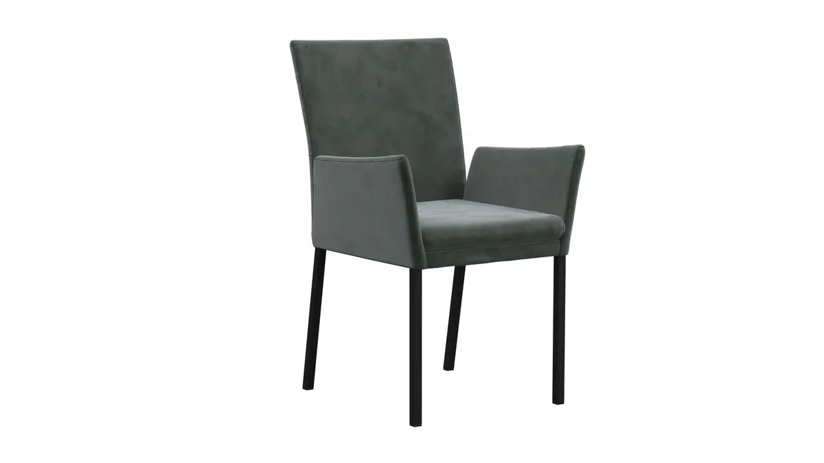 Armlehnstuhl Salamanca Classic - Stoff, Petrol