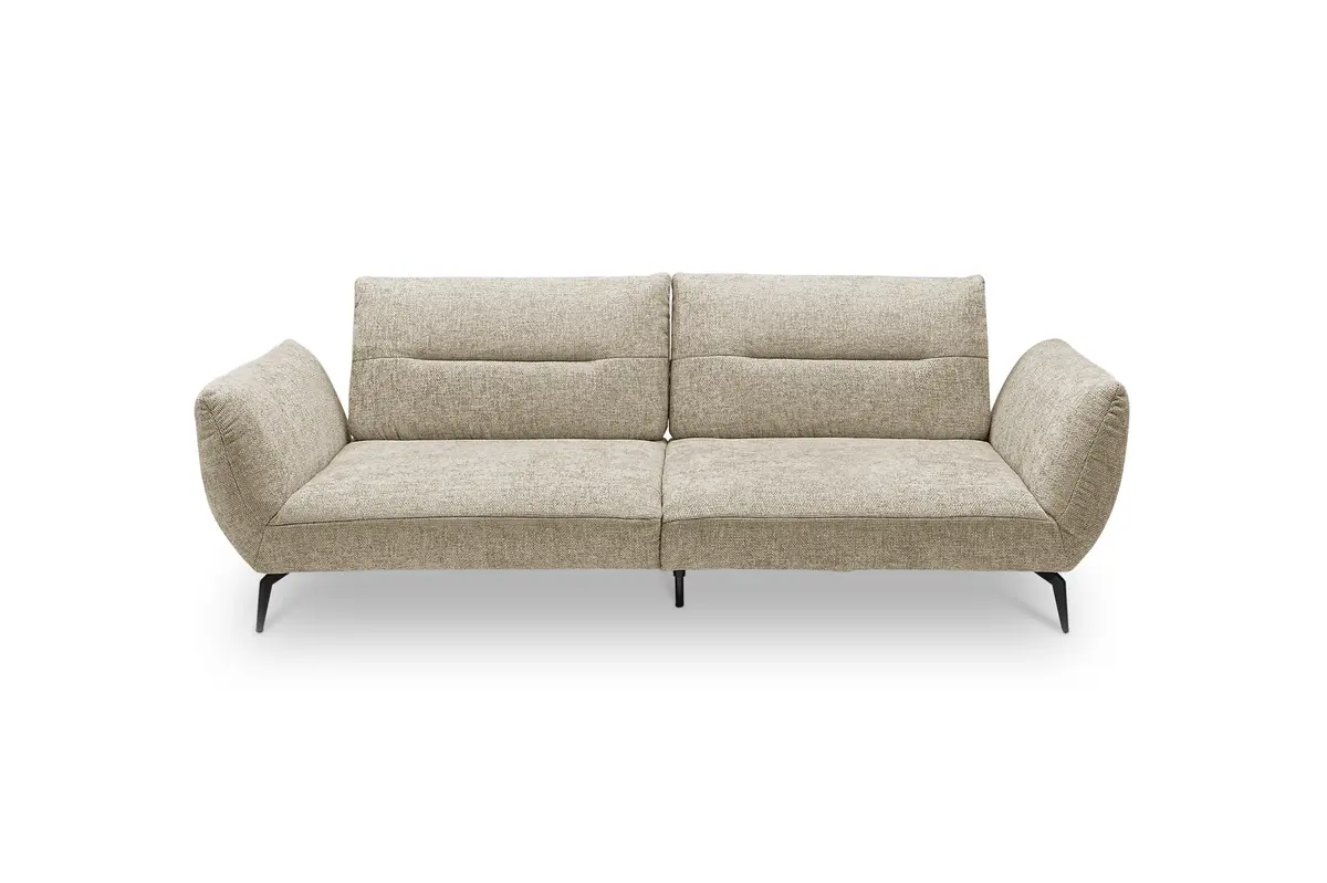 Megasofa PAYTON - 3-Sitzer, Stoff, Taupe