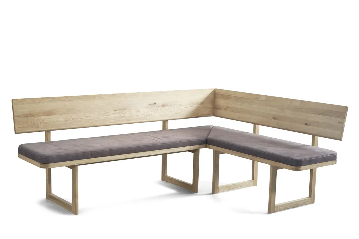 Eckbank - BT ca. 210x160 cm, Wildeiche massiv