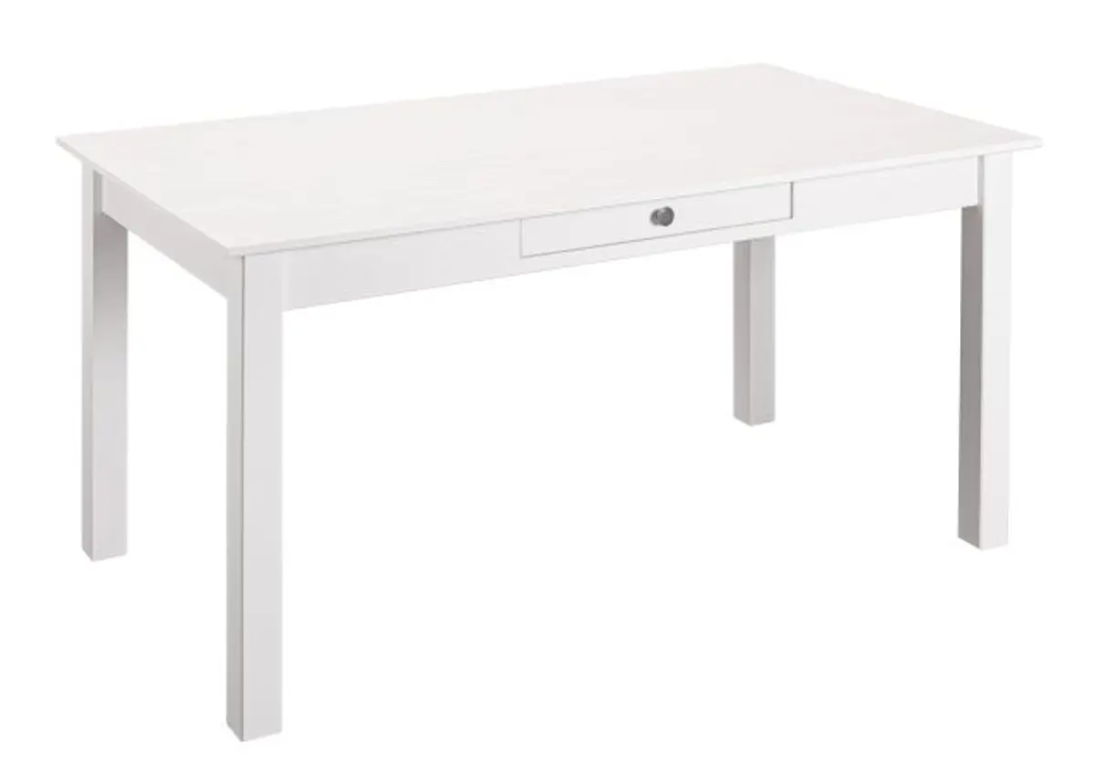 Esstisch - LB ca. 145x80 cm, Weiß
