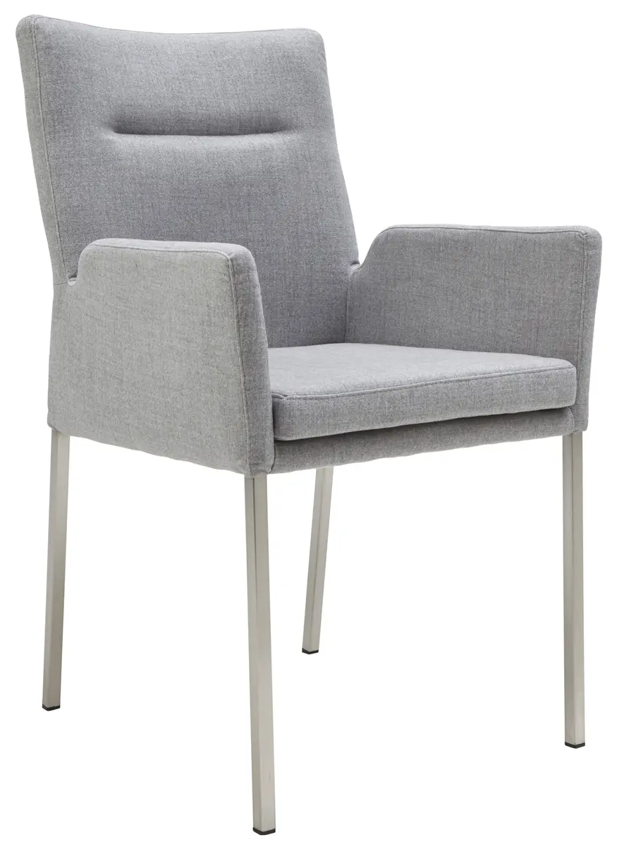 Armlehnstuhl 3190 - Stoff, Grau