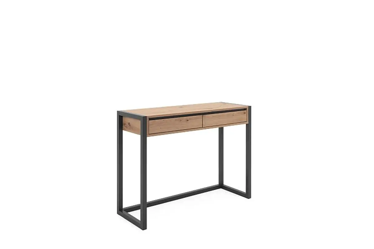 Konsole- LB ca. 100x35 cm, Eiche Dekor, Anthrazit