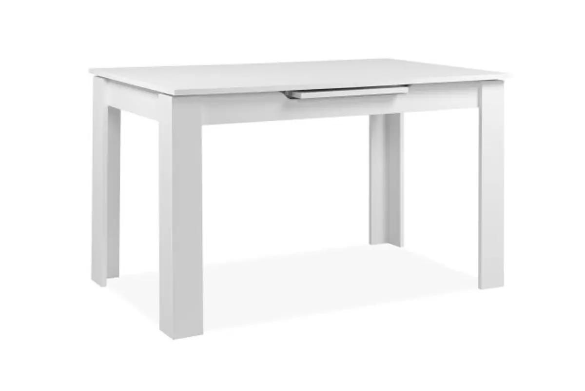 Esstisch - ausziehbar, LB ca. 125x80 cm, Weiß