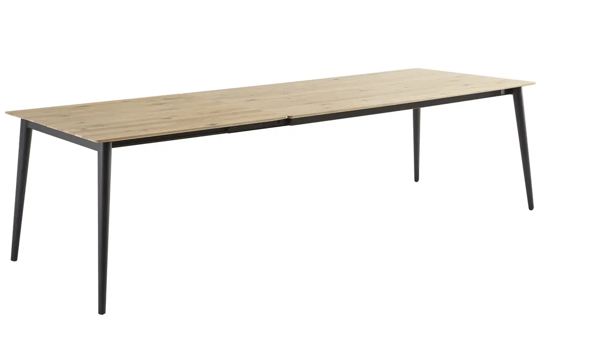 Esstisch Saltino - ausziehbar, LB ca. 180x100 cm, Wildeiche massiv