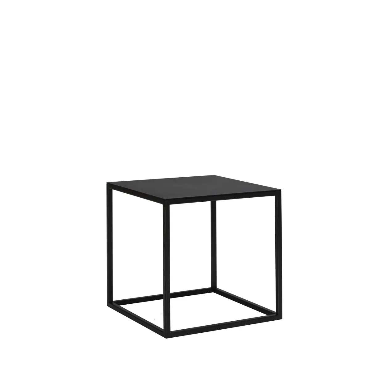 Beistelltisch Kai - LBH ca. 40x40x40 cm, Metall, Schwarz